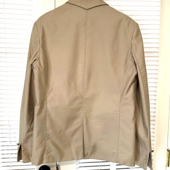 VNTG Men's House of Howe Couture Khaki/Beige Sports Jacket 2-button, zippered 40 - Picture 3 of 6